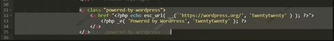 如何修改或删除WordPress默认主题的“自豪地采用WordPress”？-芍絮网络